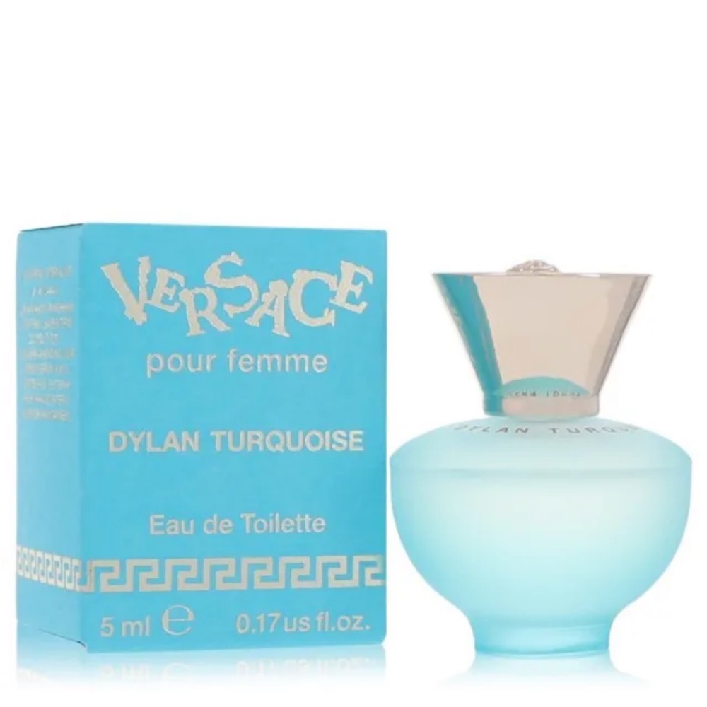 Versace Dylan turquoise EDT EAU DE TOILETTE NEW IN BOX TRAVEL MINI 0.17 .17 OZ